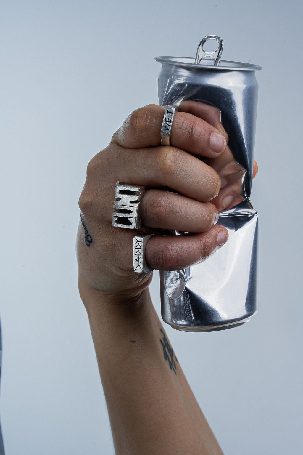 The Custom Beaten Silver Signet