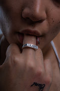The Custom Beaten Silver Signet