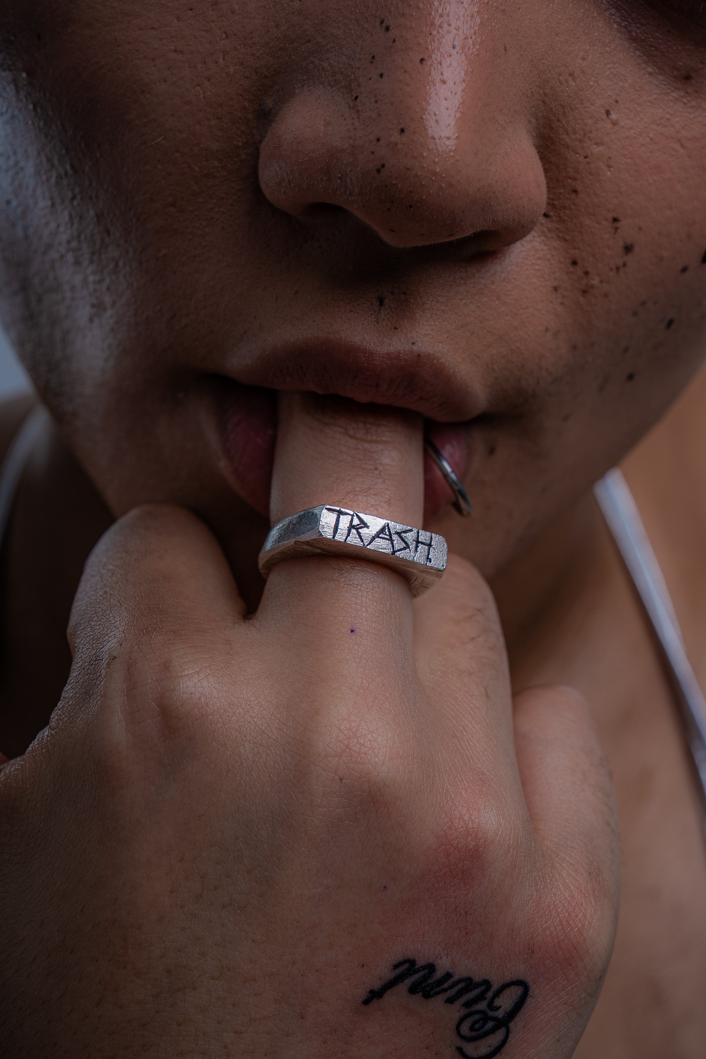 The Custom Beaten Silver Signet