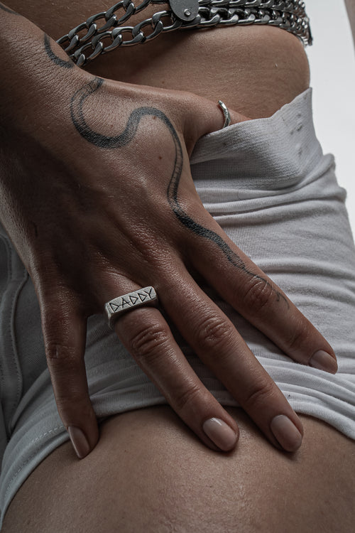 The Custom Beaten Silver Signet